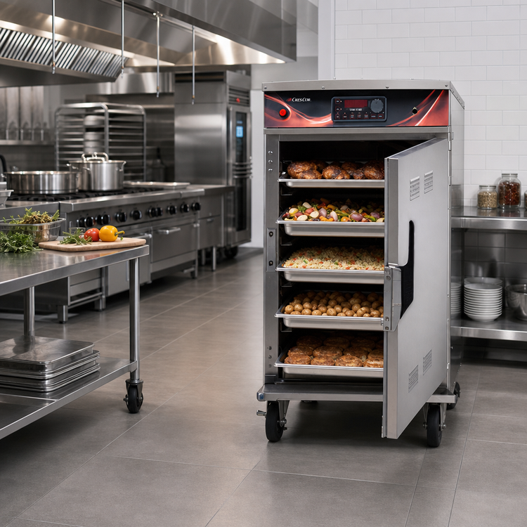 Product image #2 for Cres Cor Mobile Stacked Radiant Cook-and-Hold Cabinet Oven with Deluxe LED Controls