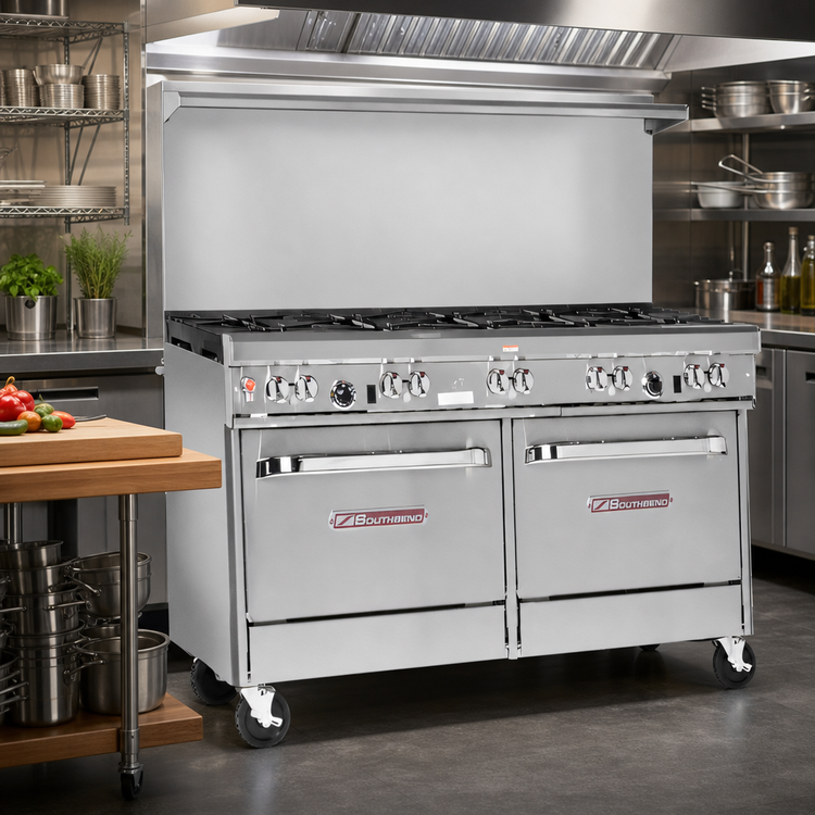 Product image #2 for Southbend Ultimate 60-Inch Gas Restaurant Range with 9 Open Burners and 2 Standard Ovens