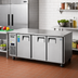 Thumbnail image #2 for Everest Refrigeration ETR3 Three-Section Undercounter/Worktop Refrigerator with Stainless Steel Worktop, Solid Locking Doors, 22 Cu. Ft.