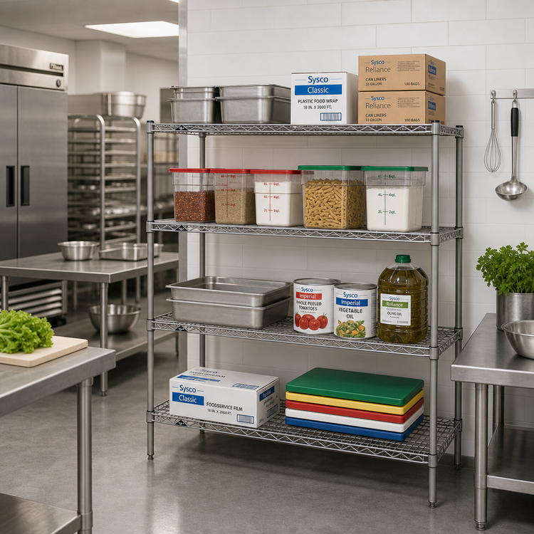 Product image #2 for Metro Super Erecta 4-Shelf Starter Wire Shelving Unit, 54W x 24D x 63H, Metroseal Gray
