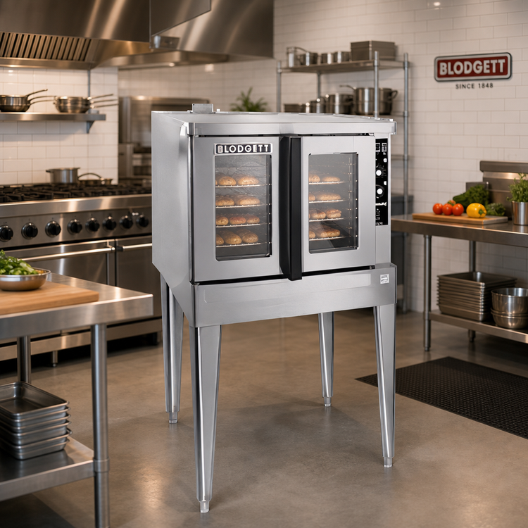 Product image #2 for Blodgett Zephaire Series ZEPH-100-G-ES Base Gas Convection Oven, Single Deck, Standard Depth, 5-Pan Capacity