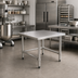 Thumbnail image #2 for Eagle TMS3024S Stationary Stainless Steel Mixer Stand with Tubular Base, 24 x 30 x 24 Inches