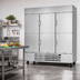 Thumbnail image #2 for Beverage-Air Horizon Series Three-Section Half-Solid Door Reach-In Freezer, 75-Inch Wide, Bottom Mount