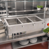 Thumbnail image #2 for Vollrath 3-Well Drop-In Electric Hot Food Well with Thermostatic Controls and Manifold Drain, 208V