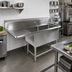 Thumbnail image #2 for John Boos Pro-Bowl 2-Compartment Sink with Left Drainboard, 16-Gauge 300 Series Stainless Steel, 60-3/16 Inch Wide