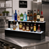 Thumbnail image #3 for Krowne Royal Series 2-Tier Lighted Countertop Liquor Display, 72-Inch, Right-Side Cord, 36-Bottle Capacity