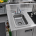 Thumbnail image #2 for Advance Tabco Drop-In Bar Hand Sink with Gooseneck Faucet, 1 Compartment, 13 x 19 Inch Overall