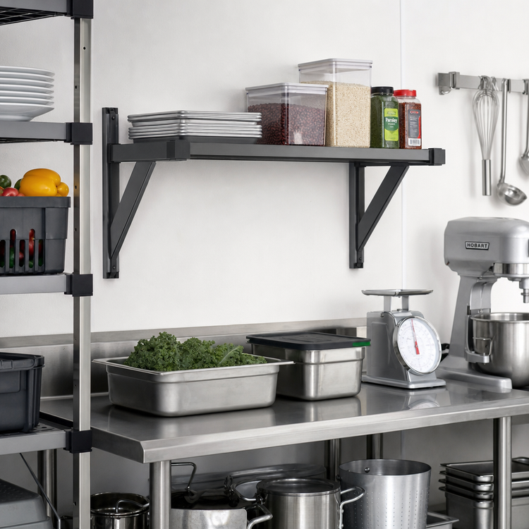 Product image #2 for Camshelving Elevation Add-On Wall Shelf Kit, 21 x 36 Inches, Solid, Brushed Graphite