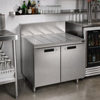 Thumbnail image #2 for Krowne Royal Series KR24-SD30 30-Inch x 24-Inch Stainless Steel Underbar Drainboard Cabinet with 2 Locking Hinged Doors