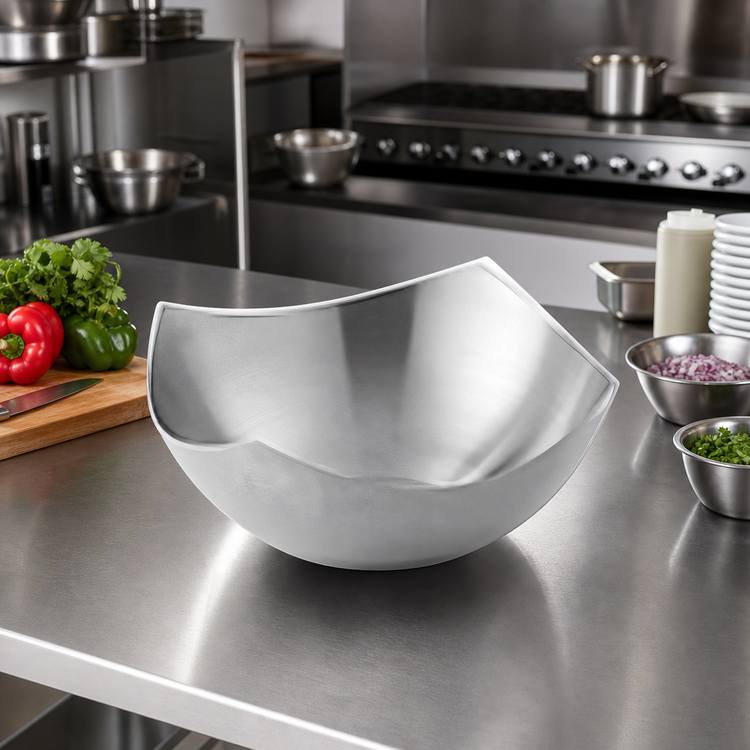 Product image #2 for American Metalcraft Squound 67 oz. Solid Square Stainless Steel Bowl