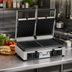 Thumbnail image #2 for Univex Double Countertop Electric Panini Press with Ribbed Cast Iron Plates