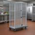 Thumbnail image #2 for Eagle Group QuadTruss Open Wire Security Cage with Dolly Truck and 2 Lockable Doors, 40-7/8