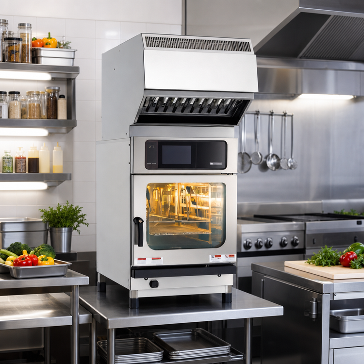 Product image #2 for Henny Penny FlexFusion SpaceSaver Plus Countertop Boilerless Combi Oven, 6 x 1/1 GN, 208V, 3-Phase