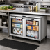 Thumbnail image #2 for True SPEC SERIES 48 3/8-Inch Two-Section Undercounter Glass Door Refrigerator, Stainless Steel, Self-Contained Rear-Mounted