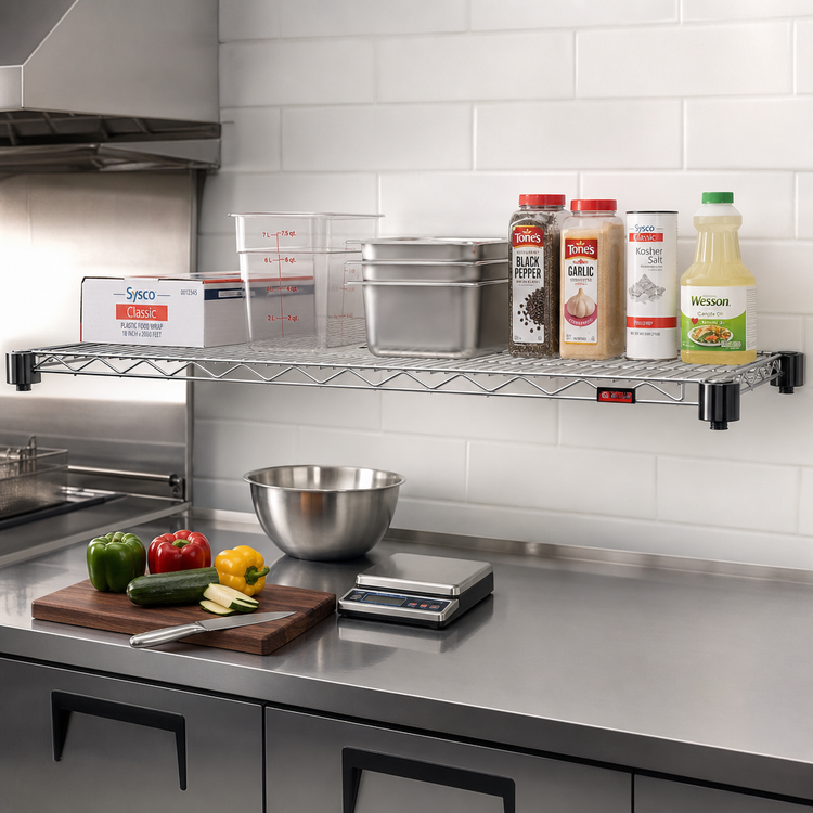 Product image #2 for QuadTruss Quad-Adjust Wire Shelf, 54 x 21 Inches, Chrome-Plated