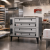 Thumbnail image #2 for Marsal SD-10866 Single Deck Gas Pizza Oven with Brick Deck, 8 x 18-Inch Pie Capacity