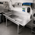 Thumbnail image #2 for 60-Inch Right-to-Left Soiled Dishtable with 20 x 20 Pre-Rinse Sink