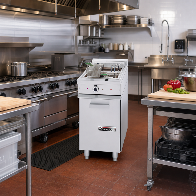 Product image #2 for Garland 36E Series 18-Inch Wide Electric Heavy-Duty Range-Match Fryer, 30-Lb Capacity