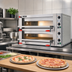 Thumbnail image #2 for Fuoco Series 43-Inch Wide Double-Chamber Electric Deck Pizza Oven with Mechanical Controls
