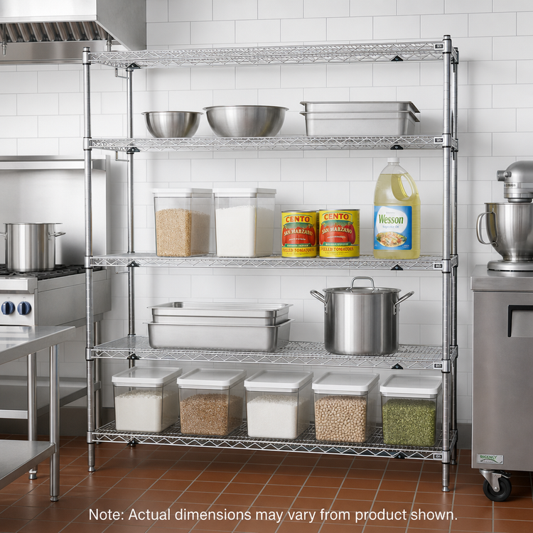 Product image #2 for Metro Super Erecta Super Adjustable Chrome Wire Starter Shelving Unit, 72"W x 24"D x 63"H, 4 Shelves