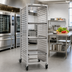 Thumbnail image #2 for Panco Mobile Full-Height Open-Side Aluminum Utility Rack with Slides for 20 18 x 26 Pans