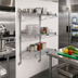 Thumbnail image #2 for Quantum Wall-Mount Cantilever Starter Shelving Kit with 3 Wire Shelves, Chrome Plated Finish