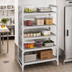 Thumbnail image #3 for Cambro Camshelving Premium Stationary 5-Tier Vented Starter Shelving Unit, 18 x 54 x 64 Inches, Speckled Gray
