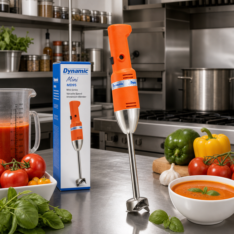 Product image #2 for Dynamic MD95 Mini Series Variable-Speed Immersion Blender with 6.5-Inch Stainless Steel Shaft