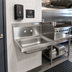 Thumbnail image #2 for BK Resources Wall-Mount Stainless Steel Hand Sink with Right Side Splash, 14 x 10 x 5 Bowl