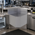 Thumbnail image #2 for Glastender Underbar Inside Corner Wedge Drainboard, 75° Angle, 19-Inch Deep, No Legs