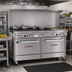 Thumbnail image #2 for Southbend Ultimate 60-Inch Gas Restaurant Range with 6 Star/Sauté Burners, 24-Inch Raised Griddle/Broiler, and 2 Cabinets