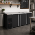Thumbnail image #2 for Pro-Line E-Series 80-Inch 3-Section Direct Draw Beer Cooler, 4 Half-Keg Capacity, Less Draft Towers