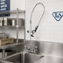 Thumbnail image #2 for T&S Brass B-0133-B-02 EasyInstall 8-Inch Wall Mount Pre-Rinse Unit with 18-Inch Riser and 44-Inch Hose
