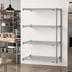 Thumbnail image #2 for EAGLEbrite 4-Tier Add-On Wire Shelving Unit, 36W x 21D x 63H, Zinc Finish