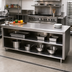 Thumbnail image #2 for Advance Tabco 120-Inch x 30-Inch Open Front Cabinet Base Work Table With 14 Gauge 304 Stainless Steel Top
