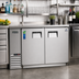 Thumbnail image #2 for Everest Refrigeration EBB59-SS Two-Section Back Bar Refrigerator with Solid Hinged Doors