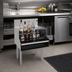 Thumbnail image #2 for Glastender Free Standing Underbar Liquor Steps, 24-Inch Wide Stainless Steel, 4-Step