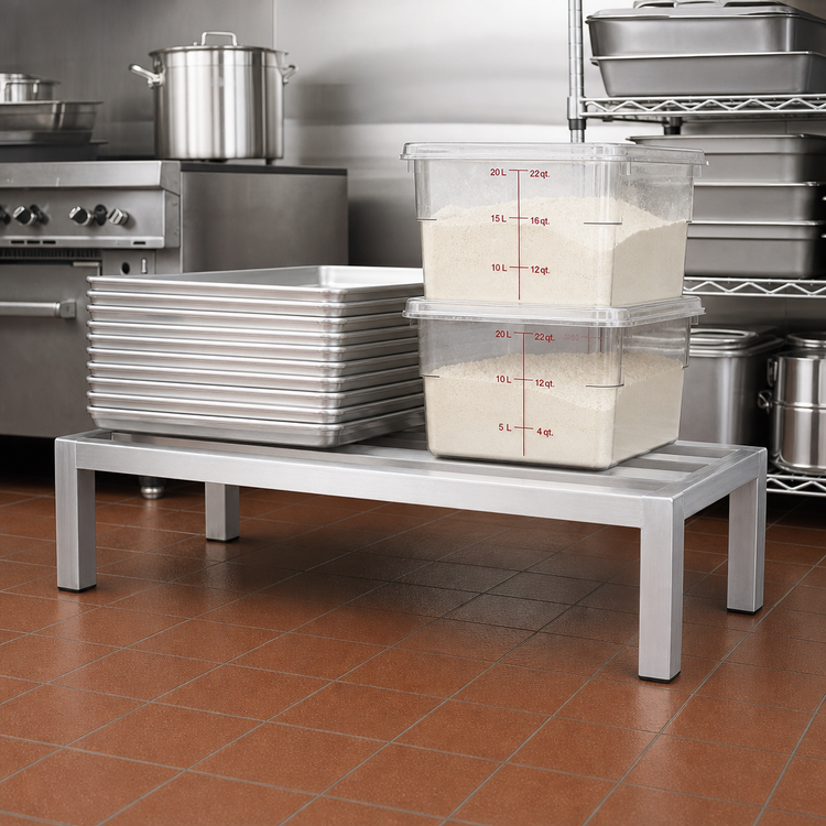 Product image #2 for Thunder Group Heavy-Duty Aluminum Dunnage Rack, 48 x 20 x 12 Inches, 1800 lb Capacity