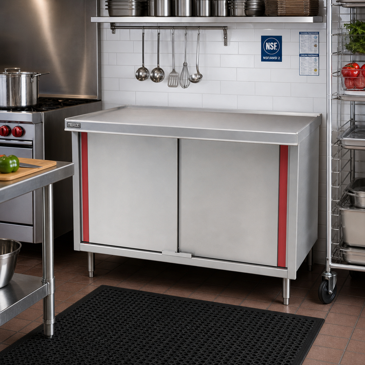Product image #2 for Eagle Spec-Master 60"W x 24"D Marine Counter Edge Enclosed Work Table with Hinged Doors