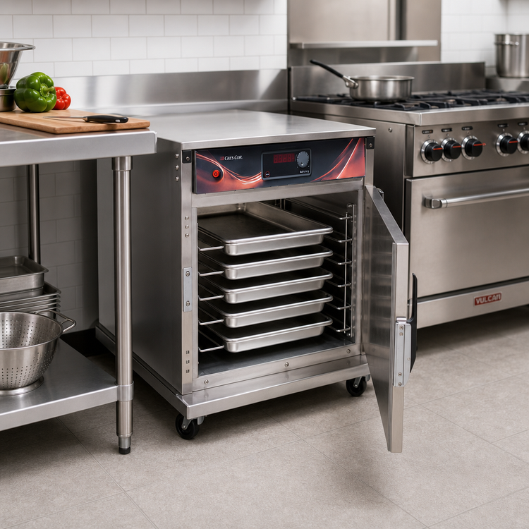 Product image #2 for Cres Cor Mobile Undercounter Heated Holding Cabinet, 1-Section, Top-Mount Heater, Stainless Steel, 10 Full-Size Hotel Pan Capacity