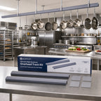 Thumbnail image #2 for Quantum TTK-16 192-Inch Aluminum Overhead Track Shelving Kit with 2 16-Foot Tracks and 4 End Plates, Chrome