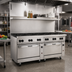 Thumbnail image #2 for Vulcan Endurance 72-Inch Commercial Gas Restaurant Range with 12 Open Burners and 2 Standard Ovens