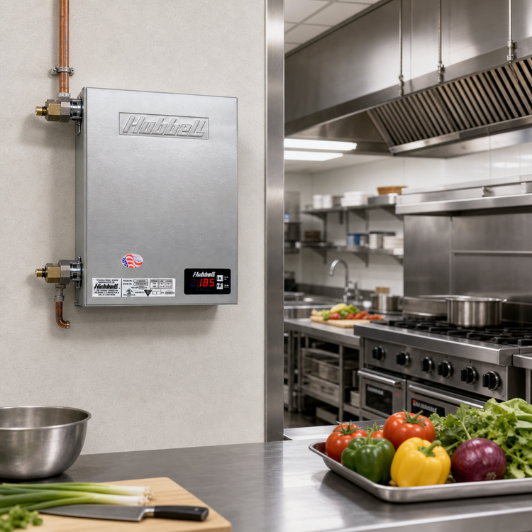 Product image #2 for Hubbell Electric Tankless Booster Heater, Wall Mount, 36 kW, 208V, 1-Phase