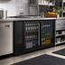 Thumbnail image #2 for Hurakan by Equip.me 60-Inch Narrow Counter-Height Back Bar Refrigerator with 2 Glass Sliding Doors and Electronic Control