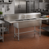 Thumbnail image #2 for Eagle Group BlendPort® BPFC Series 2-Compartment Freestanding 304 Stainless Steel Sink with 24 x 24 Inch Bowls