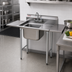 Thumbnail image #2 for Eagle Group 314 Series 1-Compartment 304 Stainless Steel Sink with 24-Inch Left and Right Drainboards