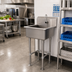 Thumbnail image #2 for Advance Tabco 27-Inch Freestanding Stainless Steel Service Sink with 24 x 18 x 12-Inch Bowl and Electronic Faucet