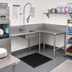 Thumbnail image #2 for John Boos Pro-Bowl L-Shaped Corner Soiled Dishtable with 20