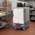 Thumbnail image #2 for Metro C5 3 Series Half-Height Mobile Heated Holding & Proofing Cabinet with Gray Insulation Armour, Solid Door, Universal Wire Slides
