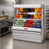 Thumbnail image #2 for Howard-McCray Ovation Series 39-Inch Remote Meat Open Merchandiser with LED Lighted Slanted Shelves, Stainless Steel